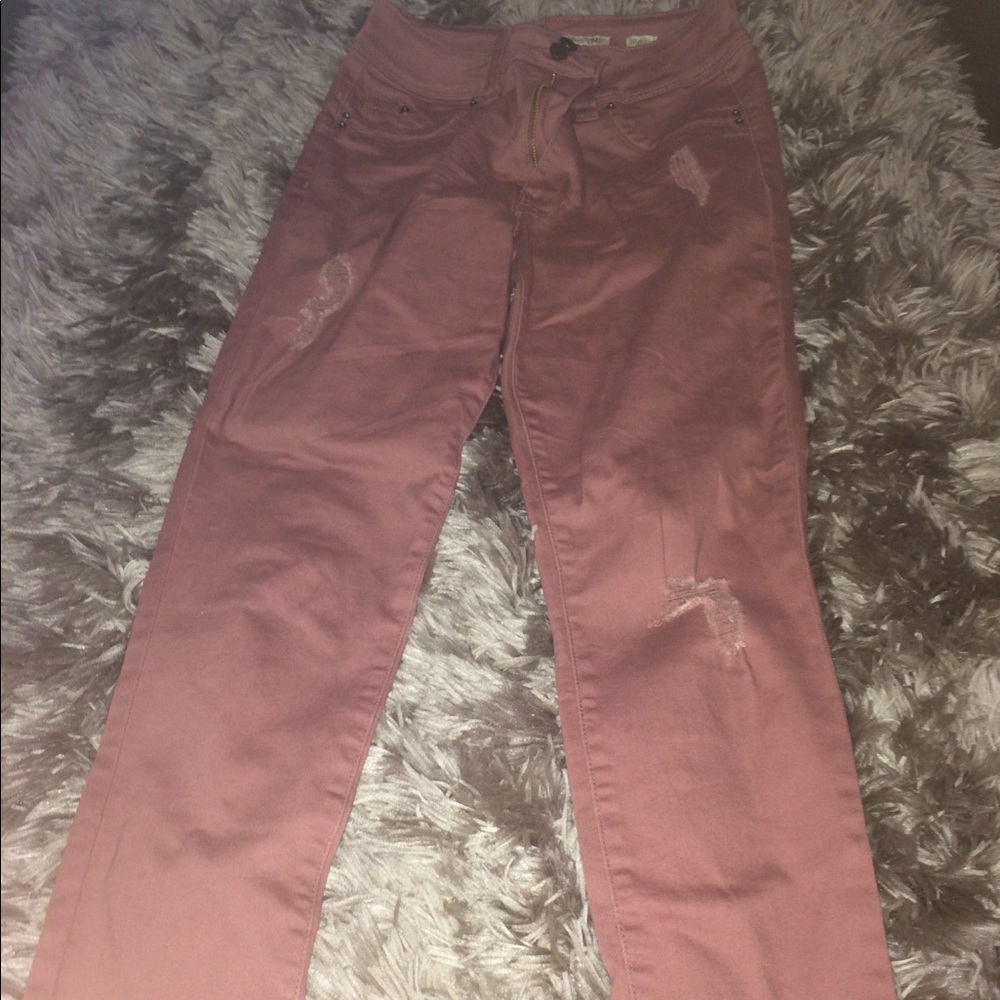 Rose pink jeans